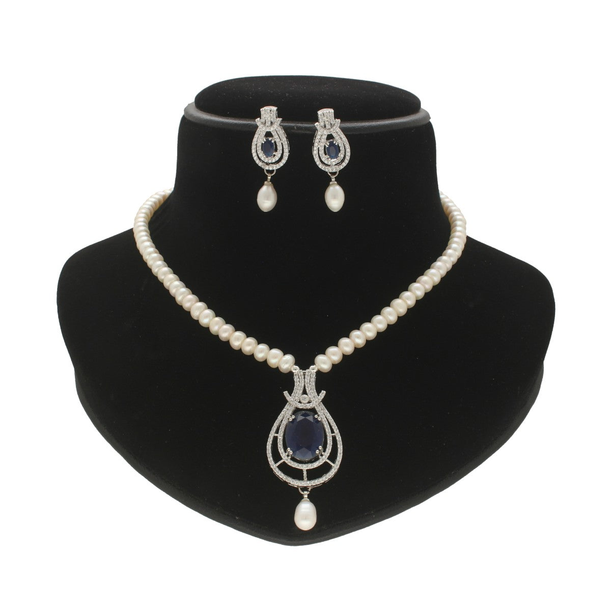 J Pearls Charm Pearl Necklace Set - Distacart