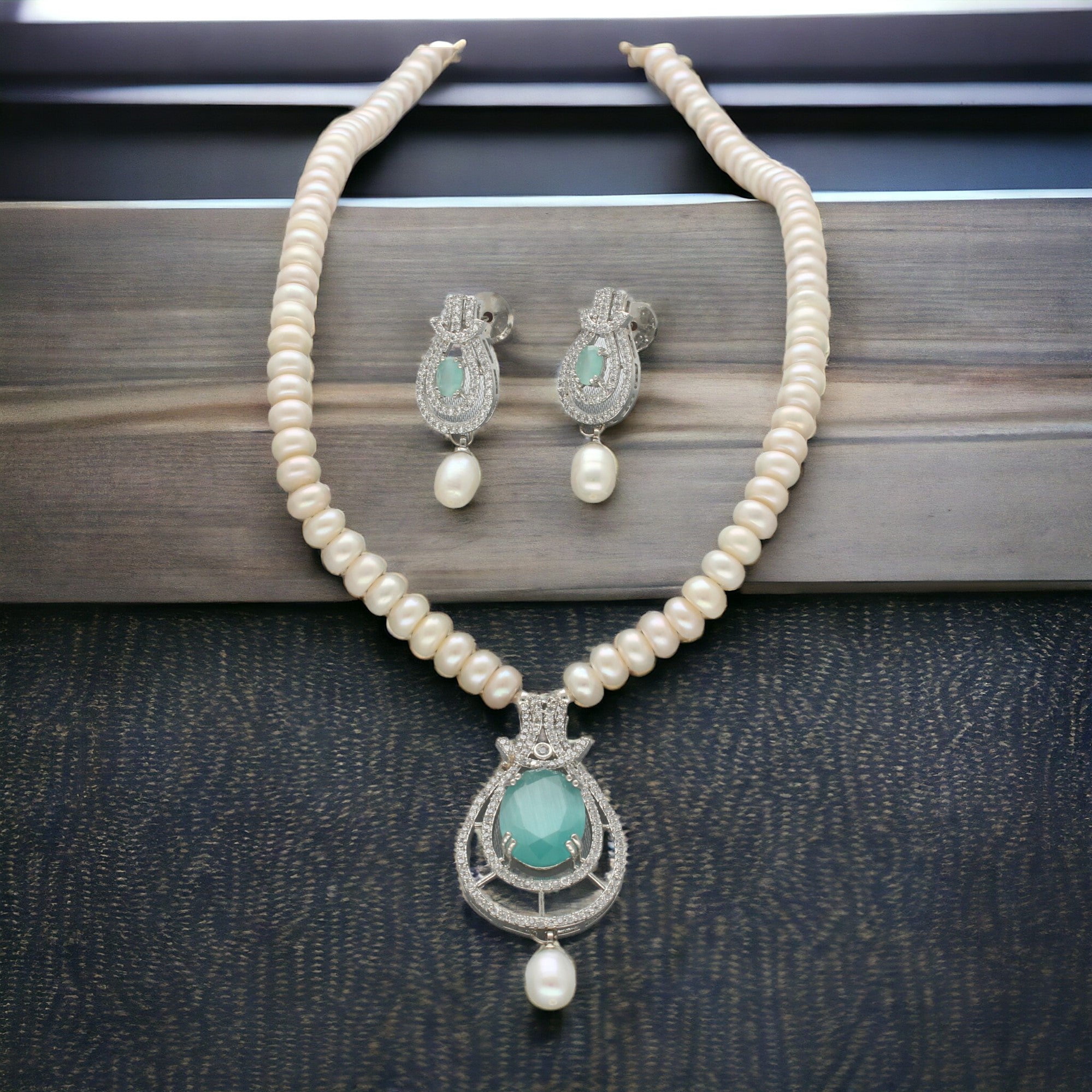 J Pearls Blossom Pearl Necklace Set - Distacart