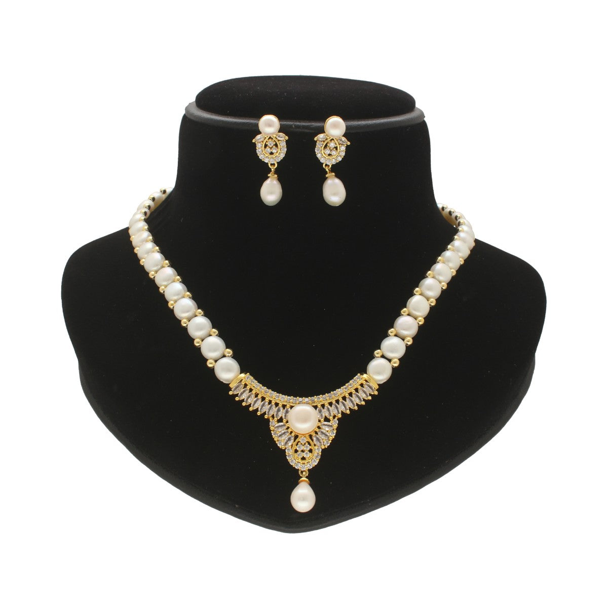 J Pearls Radiant Pearl Necklace Set - Distacart
