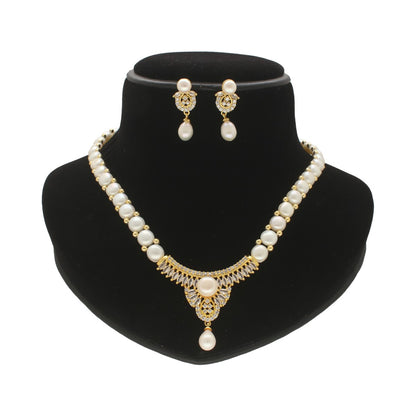 J Pearls Radiant Pearl Necklace Set - Distacart
