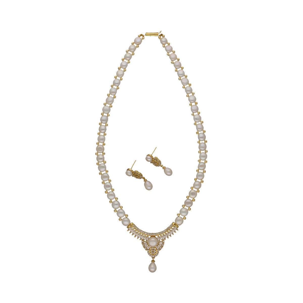 J Pearls Radiant Pearl Necklace Set - Distacart