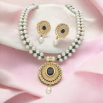 Thumbnail for J Pearls Rosette Pearl Necklace Set - Distacart
