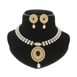 Thumbnail for J Pearls Rosette Pearl Necklace Set - Distacart