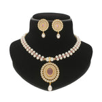 Thumbnail for J Pearls Crystal Pearl Necklace Set - Distacart