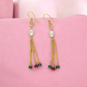 J Pearls Valeria Pearl Earrings - Distacart