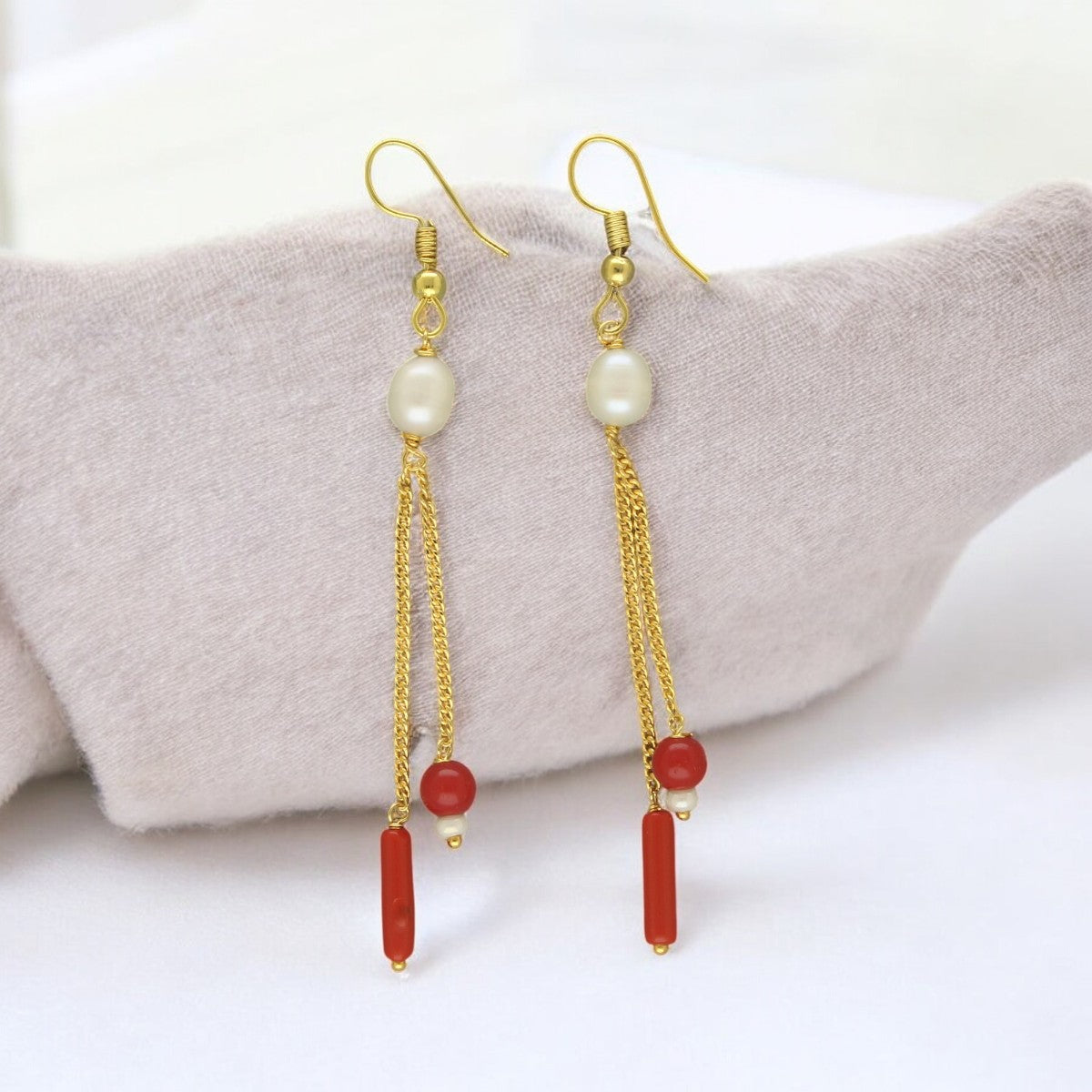 J Pearls Divin Pearl Earrings - Distacart