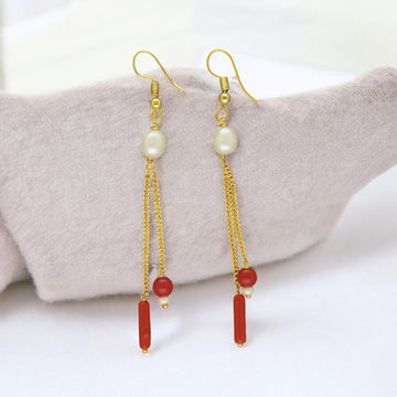 J Pearls Divin Pearl Earrings - Distacart