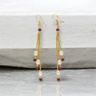 J Pearls Adora Pearl Earrings - Distacart
