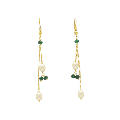J Pearls Percy Pearl Earrings - Distacart