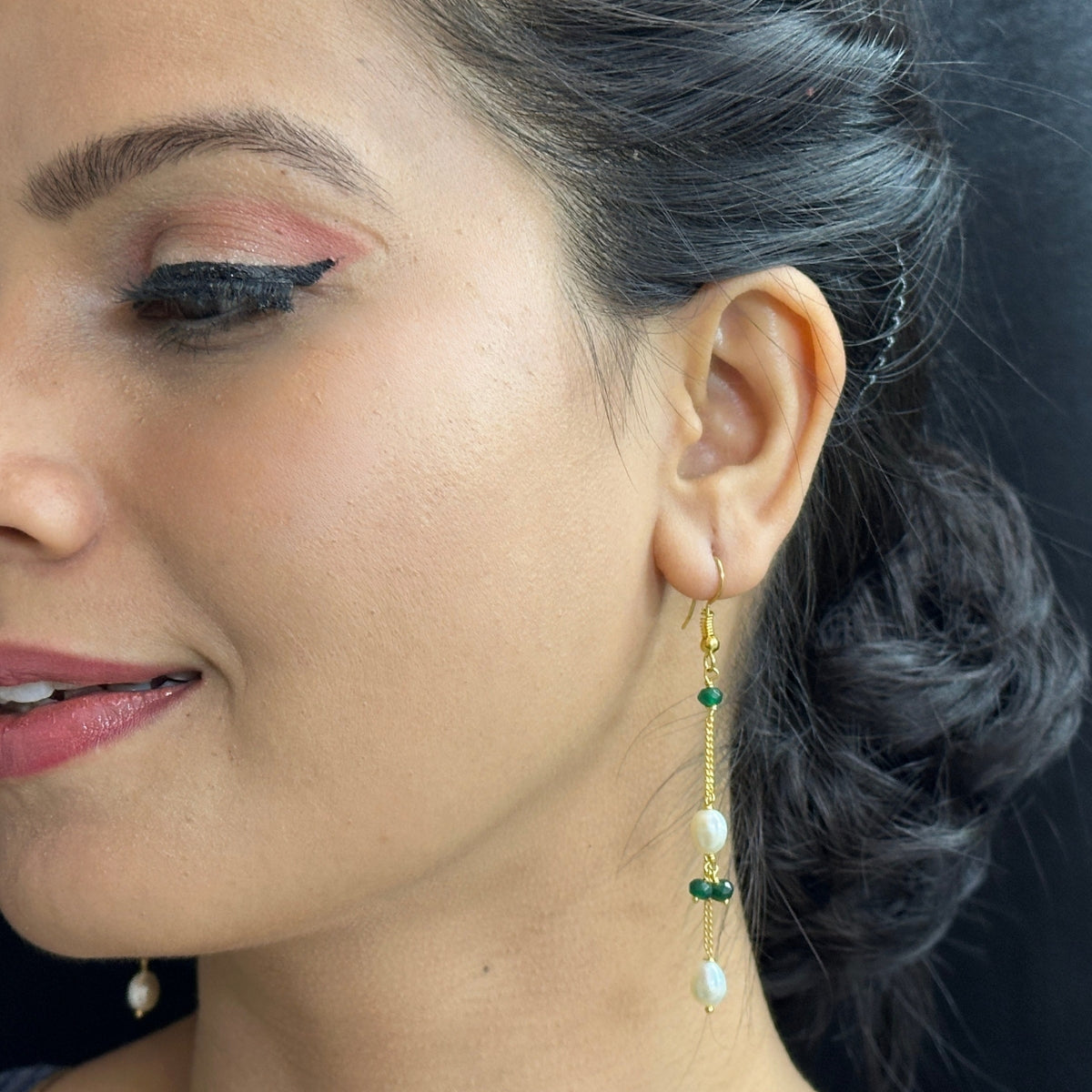 J Pearls Percy Pearl Earrings - Distacart