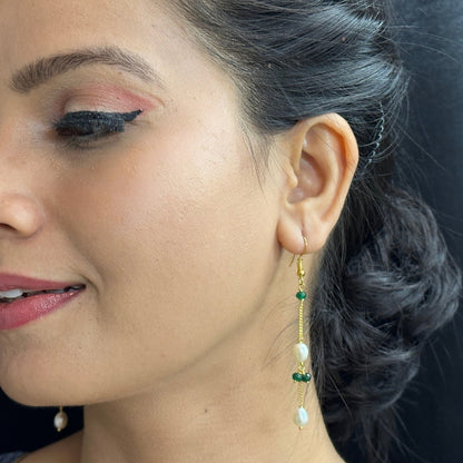 J Pearls Percy Pearl Earrings - Distacart
