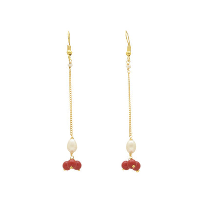 J Pearls Klara Pearl Earrings - Distacart