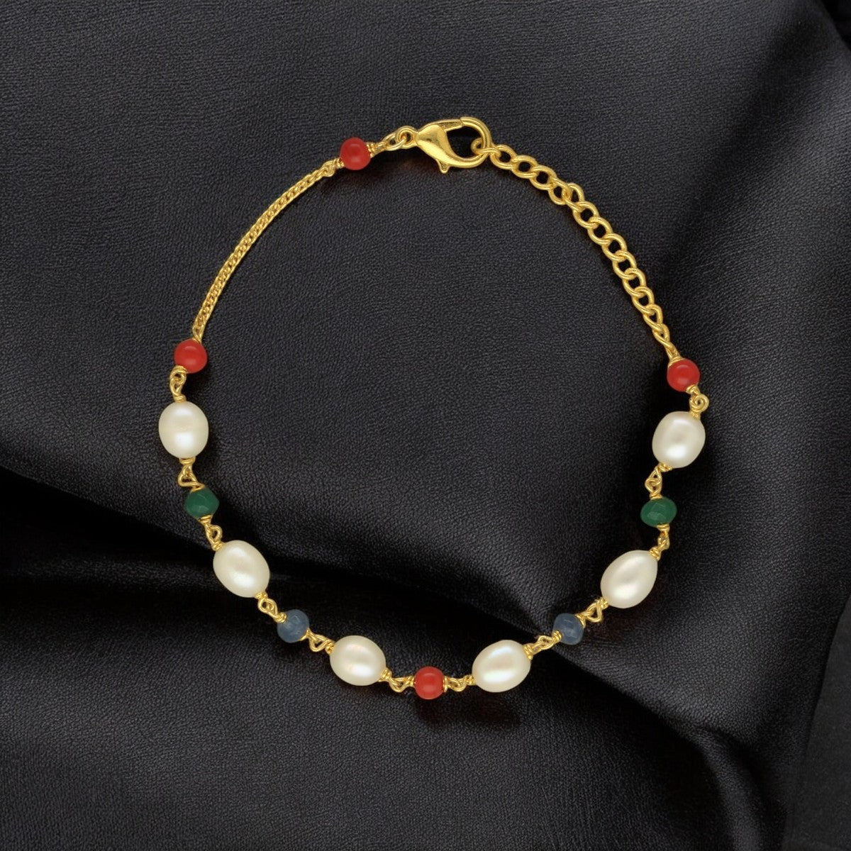 J Pearls Multicharm Holder Pearl Bracelet - Distacart