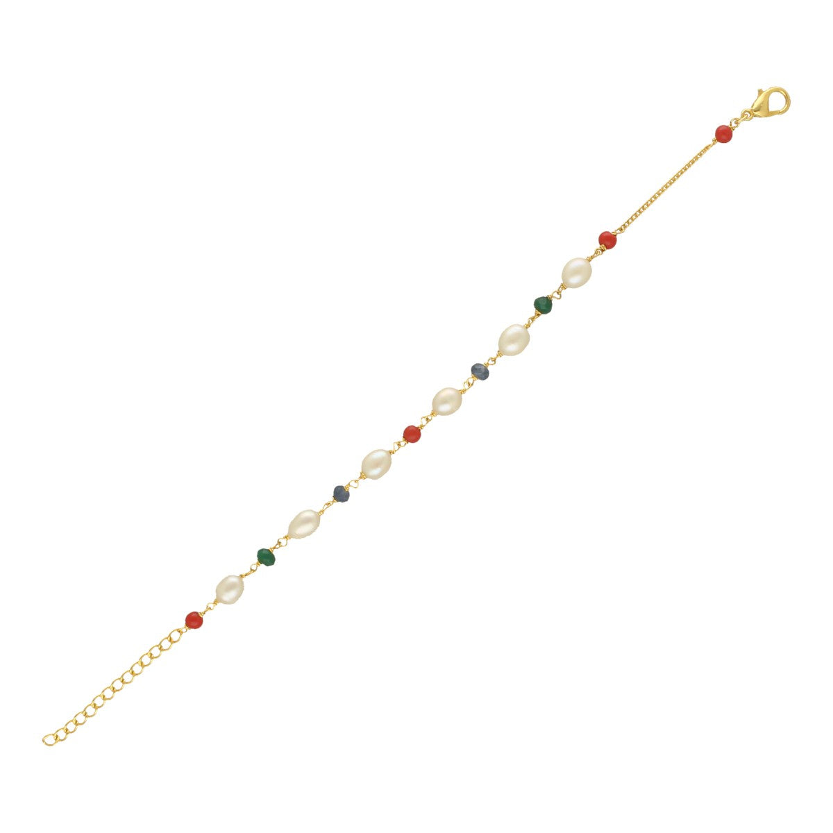 J Pearls Multicharm Holder Pearl Bracelet - Distacart