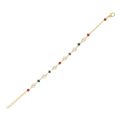 J Pearls Multicharm Holder Pearl Bracelet - Distacart