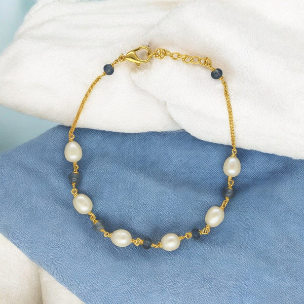 J Pearls The Mystic Shimmer Pearl Bracelet - Distacart
