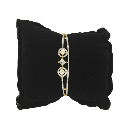 J Pearls Golden Tiara Pearl Bracelet - Distacart