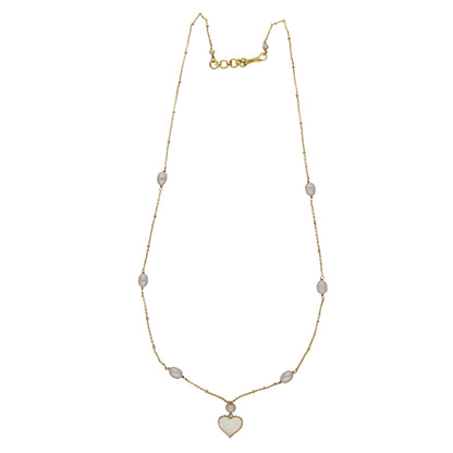 J Pearls Heart Pearl Pendant Set - Distacart