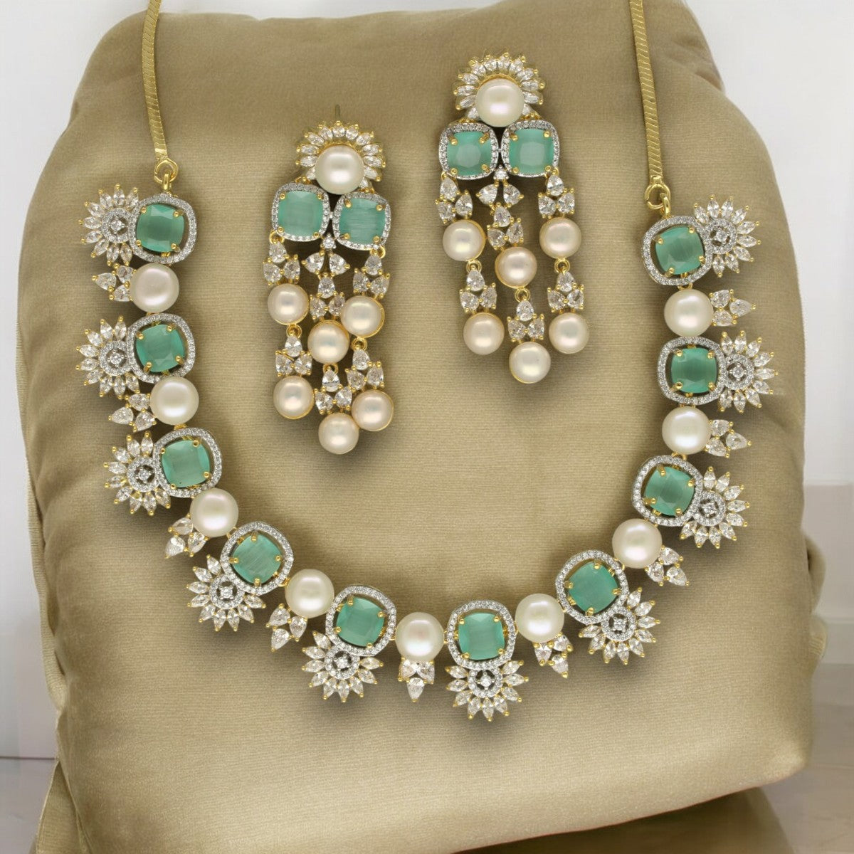 J Pearls Regal Glory Pearl Set - Distacart