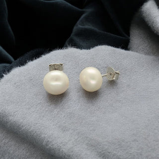 J Pearls Lavish 925 Sterling Silver Stud Earrings - Distacart