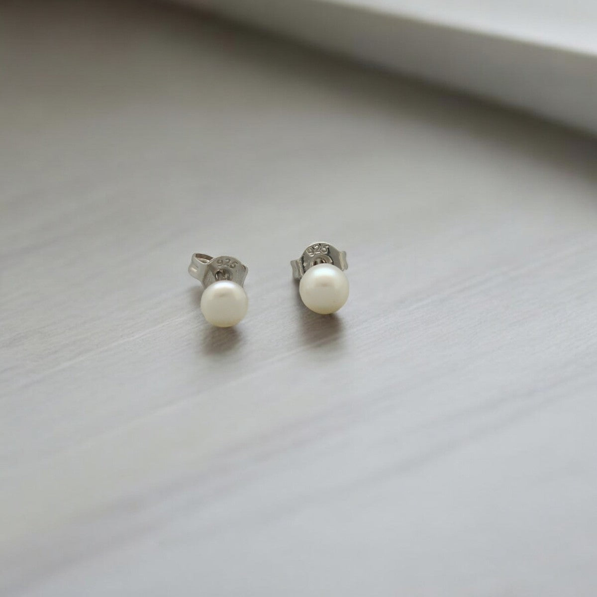 J Pearls Couture 925 Silver Stud Earrings - Distacart