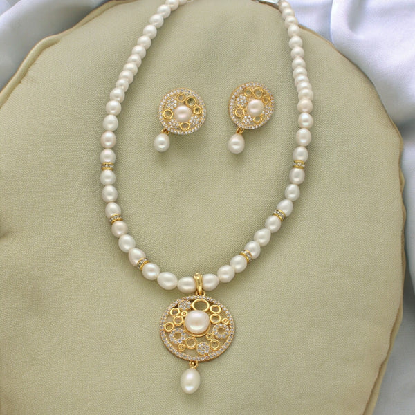 J Pearls Sublime Pearl Necklace Set - Distacart