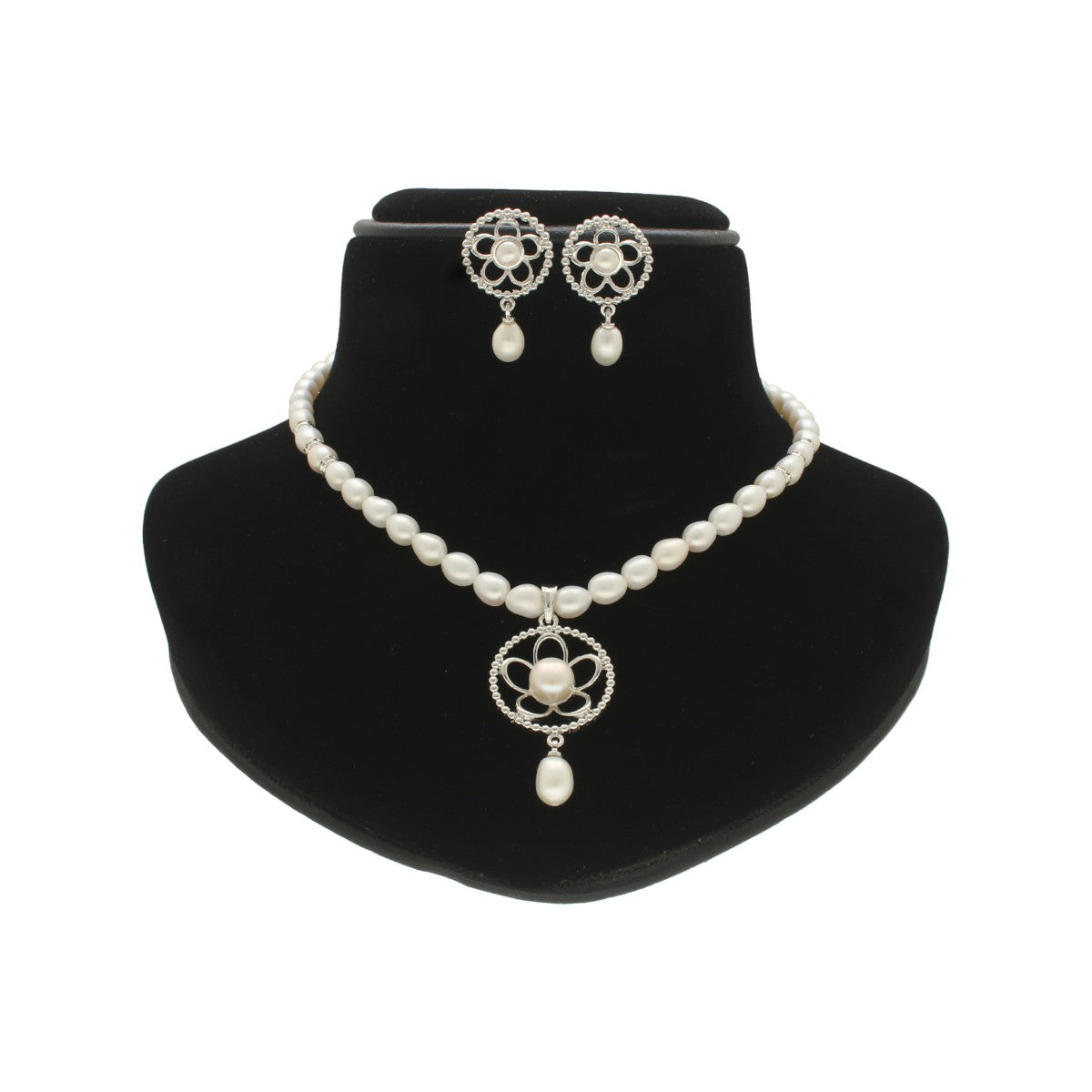 J Pearls Grandiose Pearl Necklace Set - Distacart