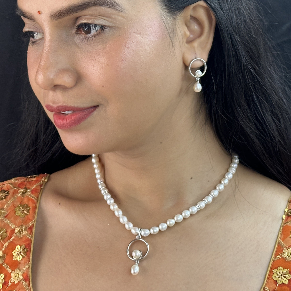 J Pearls Opulent Pearl Necklace Set - Distacart