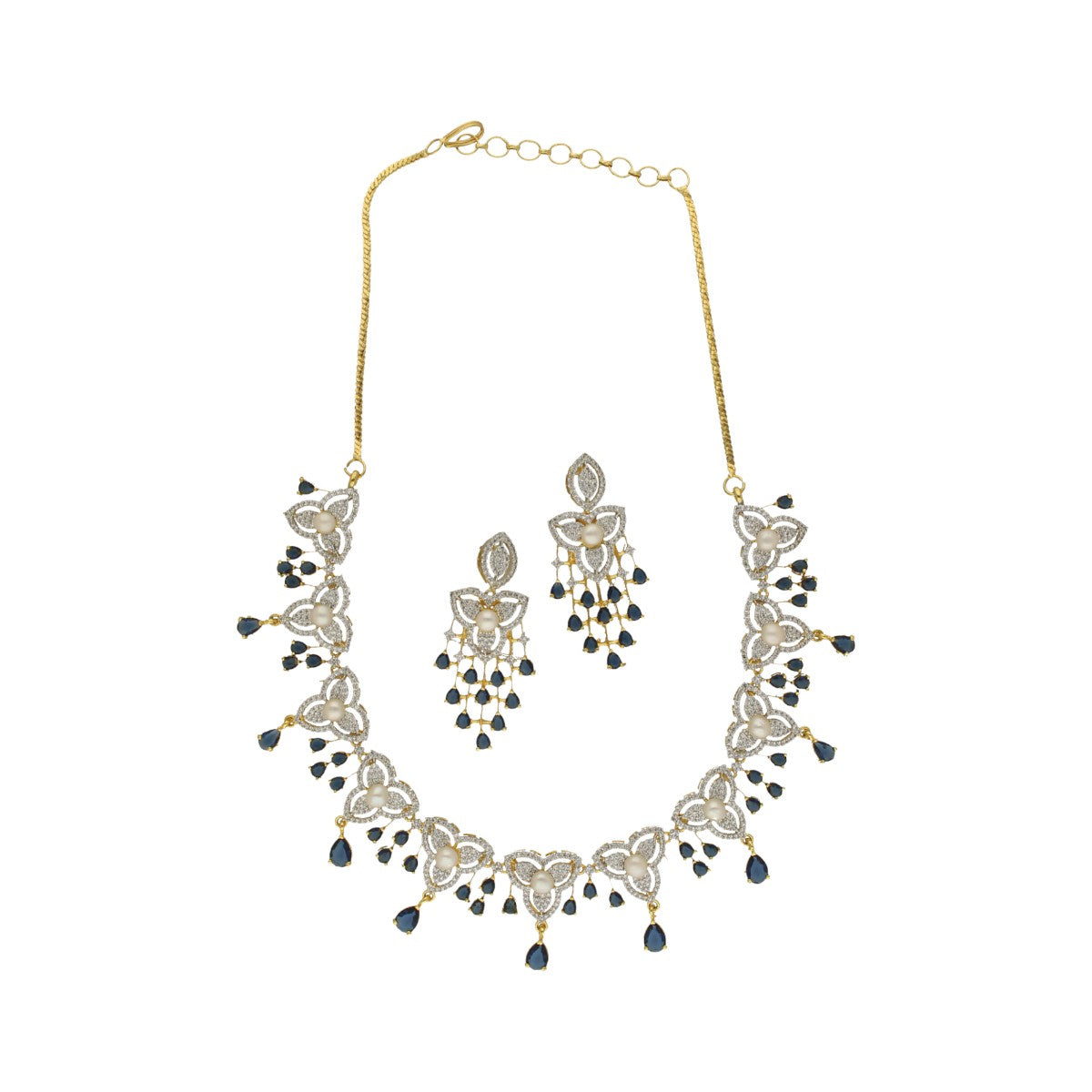 J Pearls Luxurious Pearl Necklace Set - Distacart