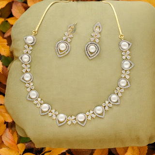 J Pearls Royal Pearl Necklace Set - Distacart