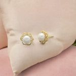 Thumbnail for J Pearls Floral Pearl Earrings - Distacart