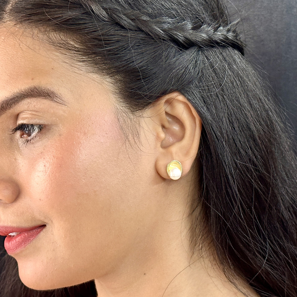 J Pearls Charm Pearl Earrings - Distacart