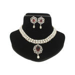 Thumbnail for J Pearls Ravishing Dual Line Pearl Necklace Set - Distacart
