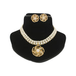 Thumbnail for J Pearls Resplendent Dual Line Pearl Necklace Set - Distacart