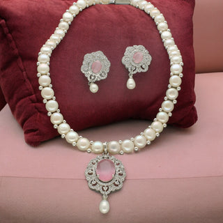 J Pearls Sumptuous Pearl Necklace Set - Distacart