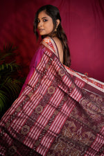 Thumbnail for khanduapata Magenta Colour Dot Design Silk Saree For Women