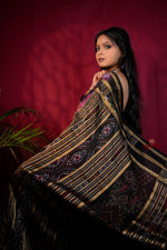 Thumbnail for khanduapata Magenta Colour Double Border Dot Design Silk Saree For Women