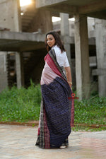 Thumbnail for khanduapata White & Red Colour Dot Design Cotton Saree For Women - Distacart