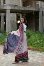 Thumbnail for khanduapata White & Red Colour Dot Design Cotton Saree For Women - Distacart
