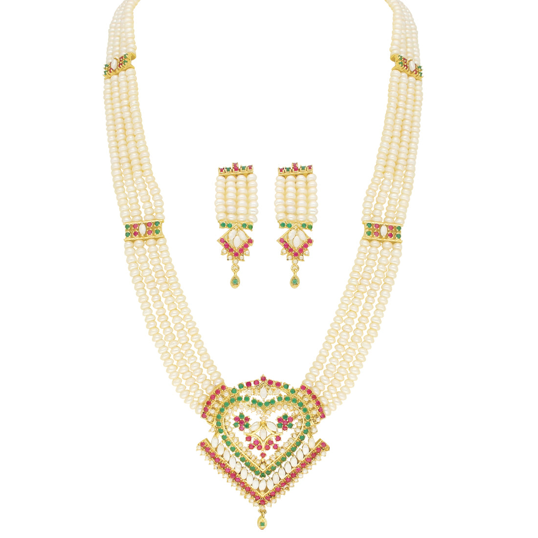 J Pearls Exclusive Rani Necklace Set - Distacart