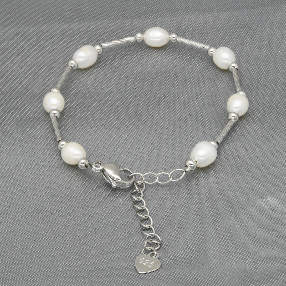 J Pearls Classic White Pearl Bracelet - Distacart