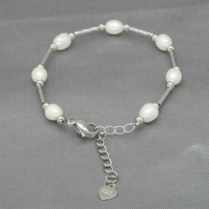 J Pearls Classic White Pearl Bracelet - Distacart