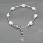 Thumbnail for J Pearls Classic White Pearl Bracelet - Distacart