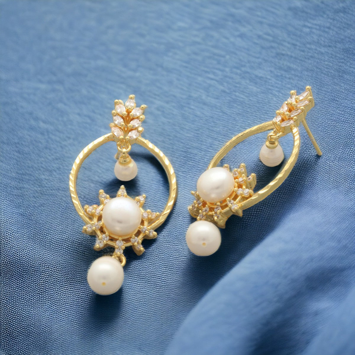 J Pearls Kashika Pearl Earrings - Distacart