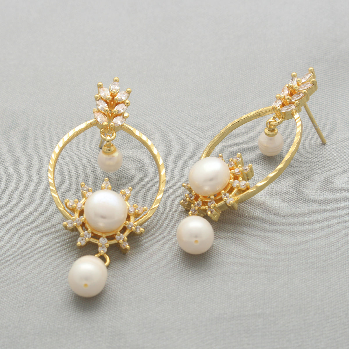 J Pearls Kashika Pearl Earrings - Distacart