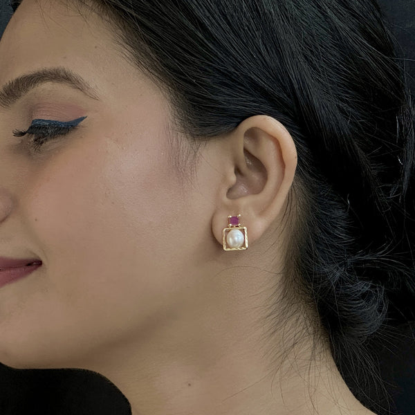 J Pearls Zoya Pearl Earrings - Distacart