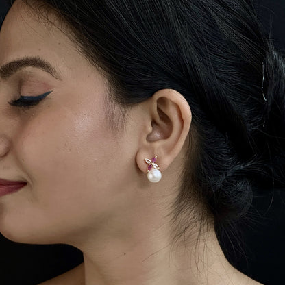 J Pearls Jasmine Pearl Earrings - Distacart