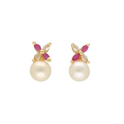J Pearls Jasmine Pearl Earrings - Distacart