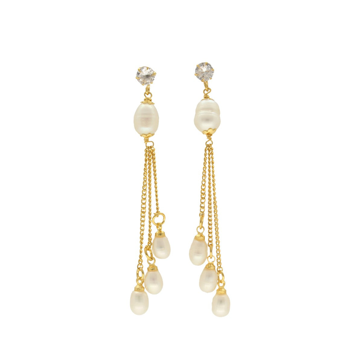 J Pearls Dheera Pearl Earrings - Distacart