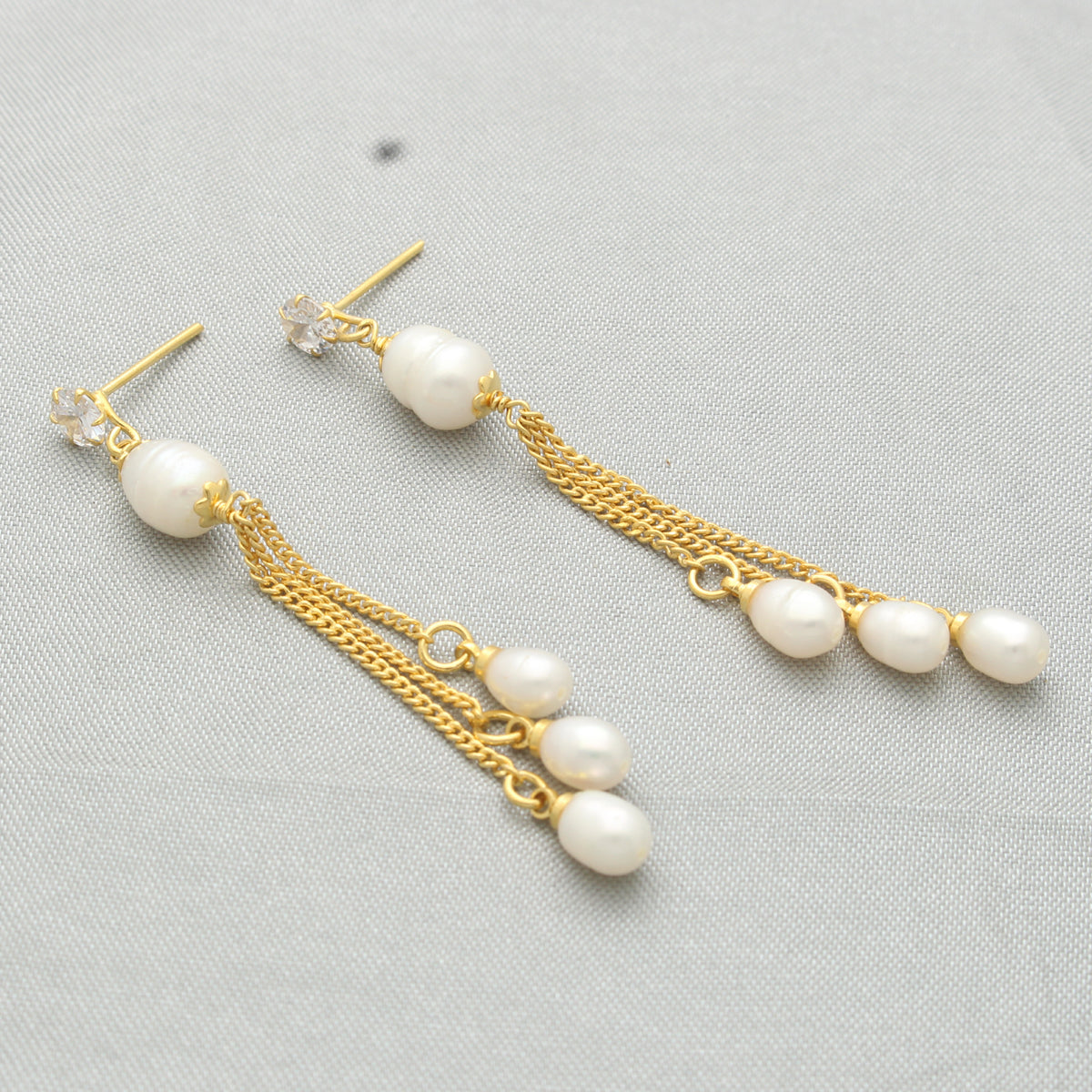 J Pearls Dheera Pearl Earrings - Distacart